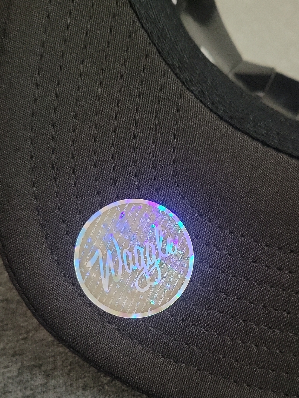 Waggle Black Snapback Hat with Cactus Embroidered Logo - Picture 3 of 4